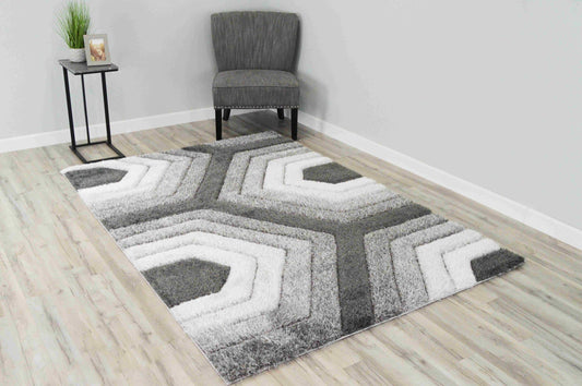 4D SHAGGY Rug Design 6485 /// Shaggy rug online