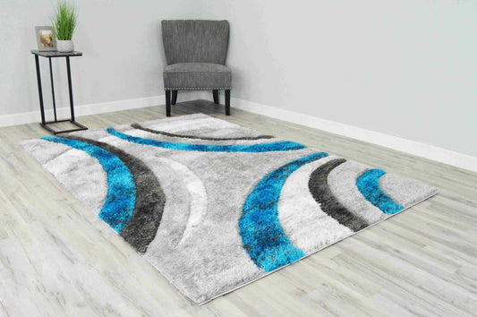 4D SHAGGY Rug Design 6495 /// Large shaggy rug