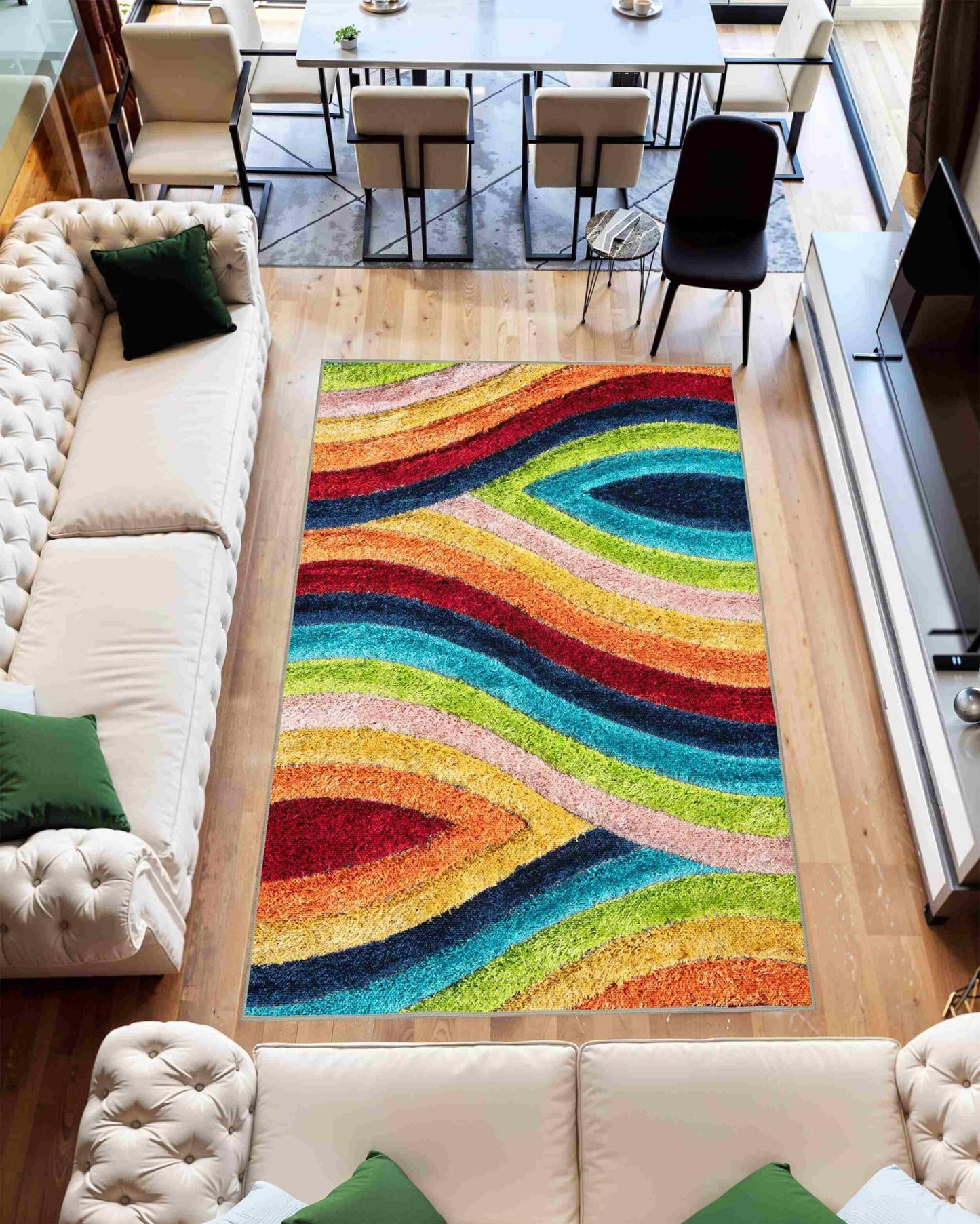 4D SHAGGY Rug Design 6496 /// Soft shaggy rug