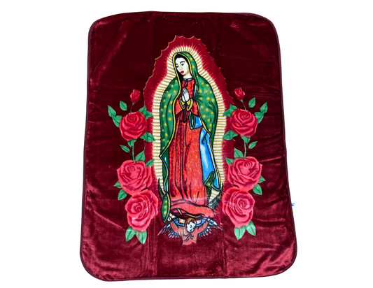 Caliente Baby Blanket – Virgin Mary Design (Style F7033)
